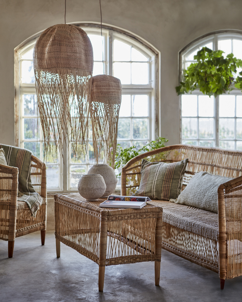 3-as csomag Lámpabúra 'Fészek' - Természetes