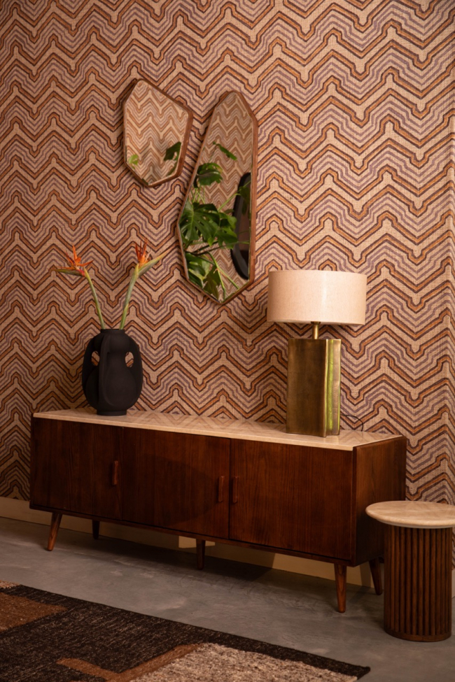 Komód 'Arda' - Dió/tavertin