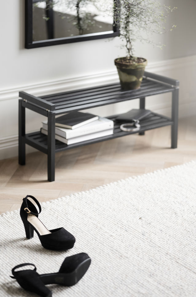 Skoställ 'Confetti' 80 cm - Fekete