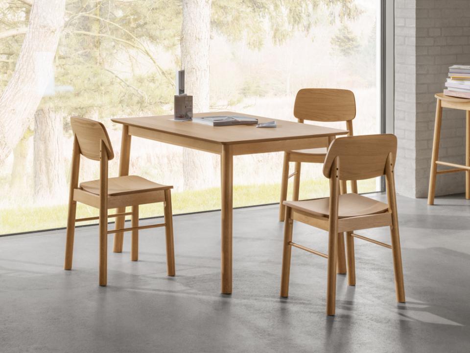 Barlow étkezőasztal 120x80cm - Természetes