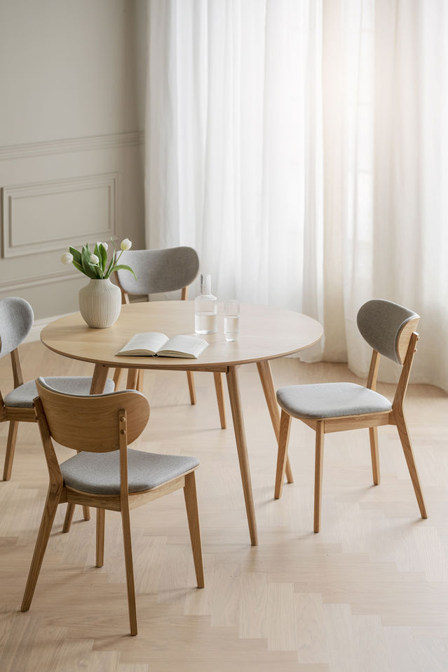 Szék - 'Kato' - Tölgy/Világosszürke
