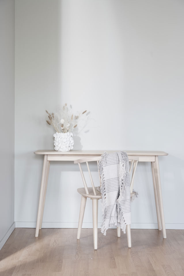 Yumi' tálalóasztal 120x40cm - Fehérre pácolt tölgy