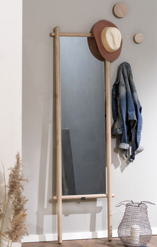 Fali fogas 'Milford' 12cm - Fehér pigmentált