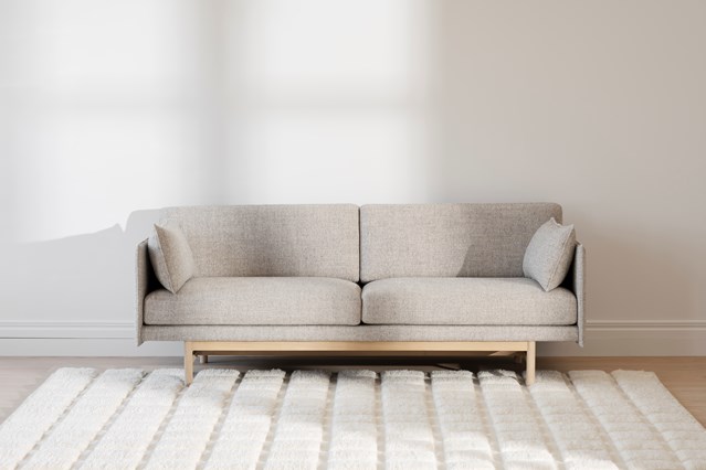 Kanapé 'Hammond' 2-személyes - Szürke/Természetes