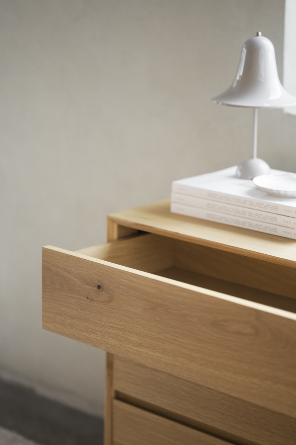 Mackay fiókos szekrény 3L közepes - Tölgy