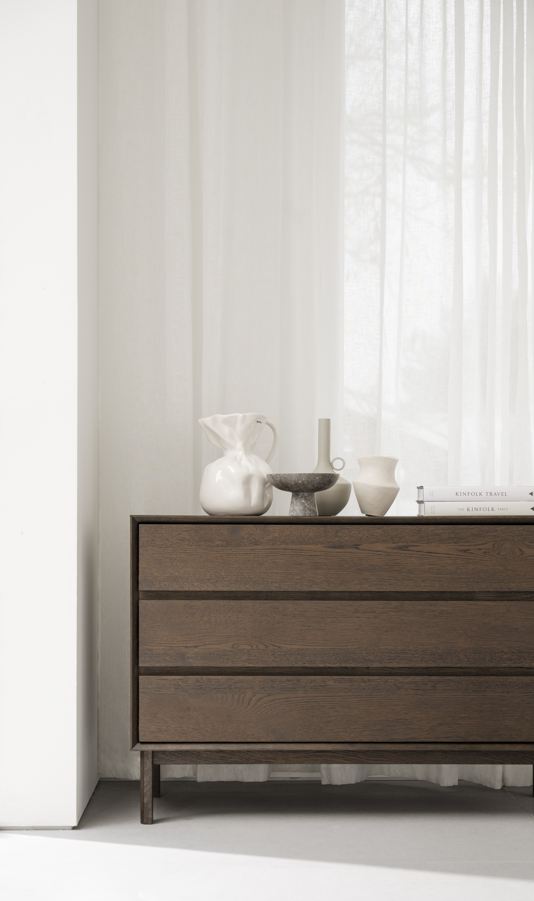 Mackay fiókos szekrény 3L - Barna