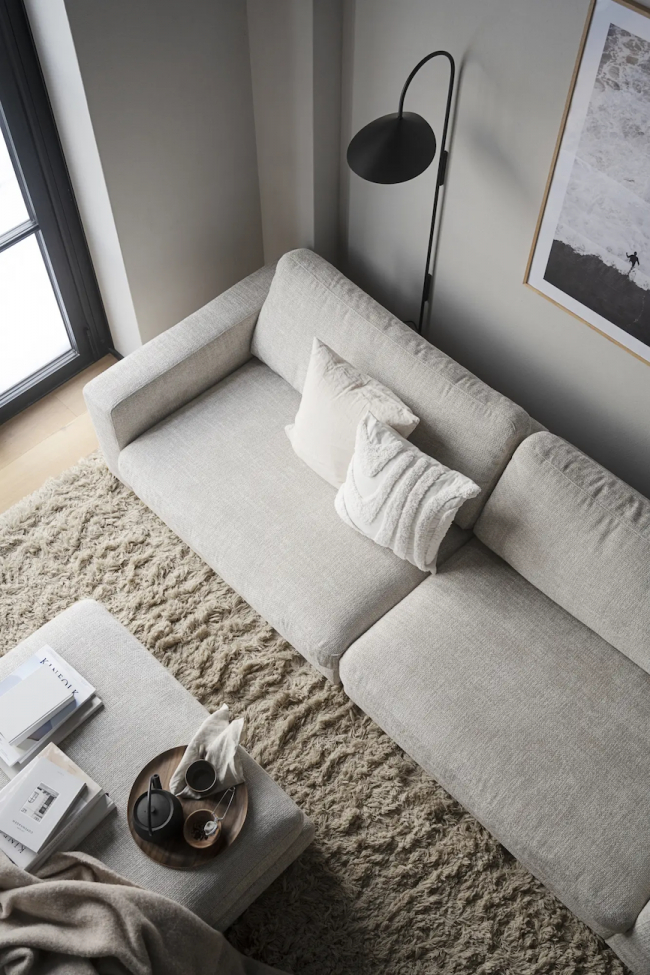 3-Személyes Kanapé 'Duncan' - Világosszürke