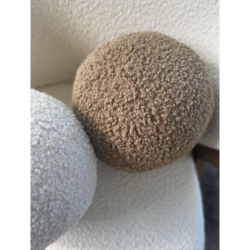 Díszpárna 'Elsie' 25cm - Bézs/Barna