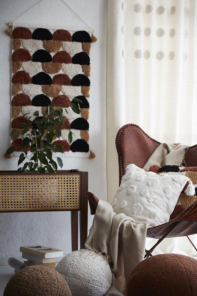 Függöny 'Pom' 140x280 - Offwhite