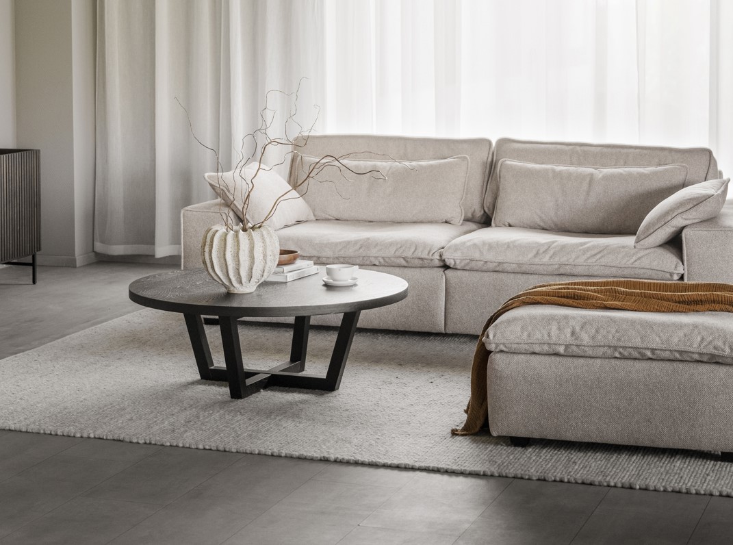 Kanapé 'Rawlins' 3-személyes 226cm - Bézs