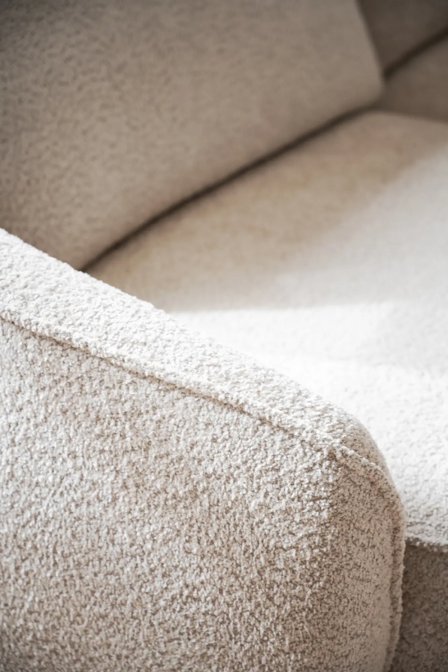 3-személyes kanapé 'Norris' bal karfás - Világos bézs