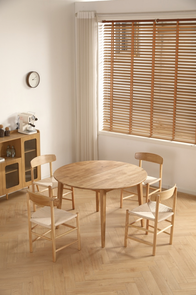 Étkezőasztal 'Saba' kerek 120 cm – Tölgy