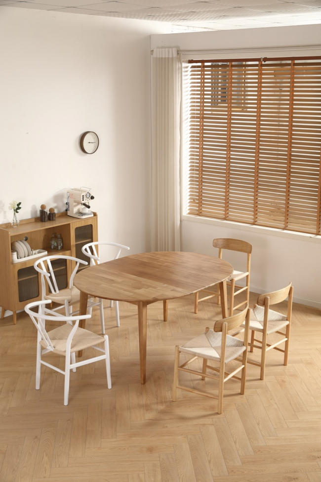 Étkezőasztal 'Saba' kerek 120 cm – Tölgy