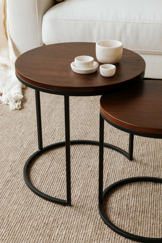 Kávézóasztal 'Prime' S 2 részes - Dió