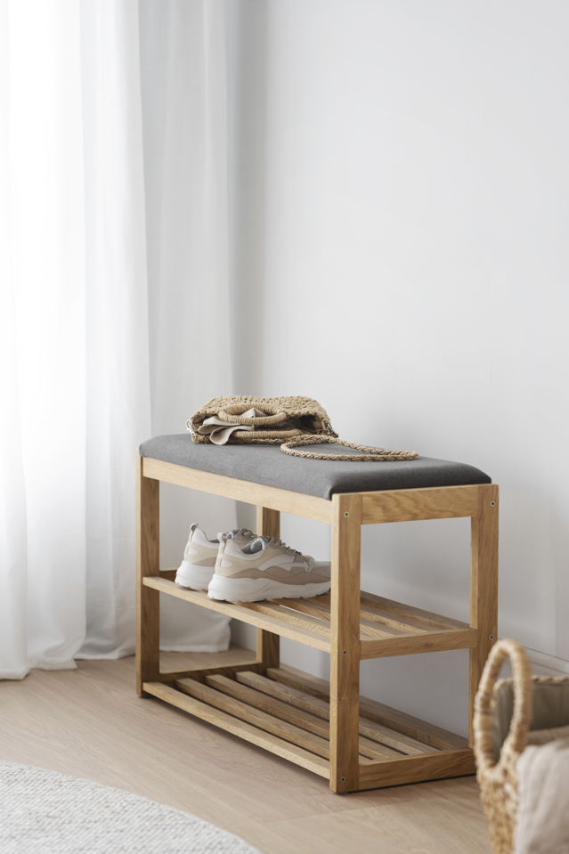 Cipőtartó 'Confetti' - Természetes/Szürke