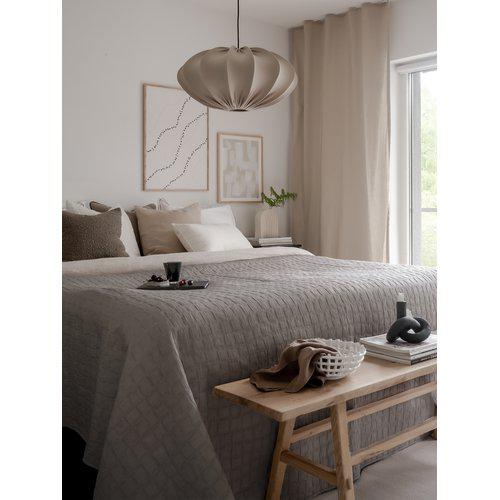 Ágytakaró 'Mavis' 260x260 - Szürke