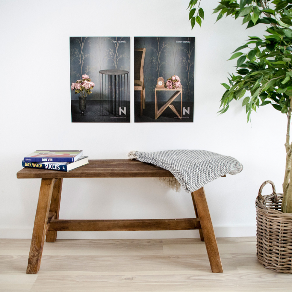 Träbänk 'Barcelona' 90x25cm - Teak