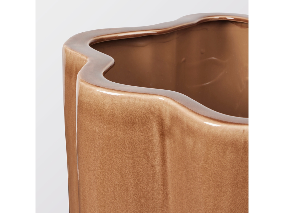 Cserép 'Sonja' 36cm - Barna