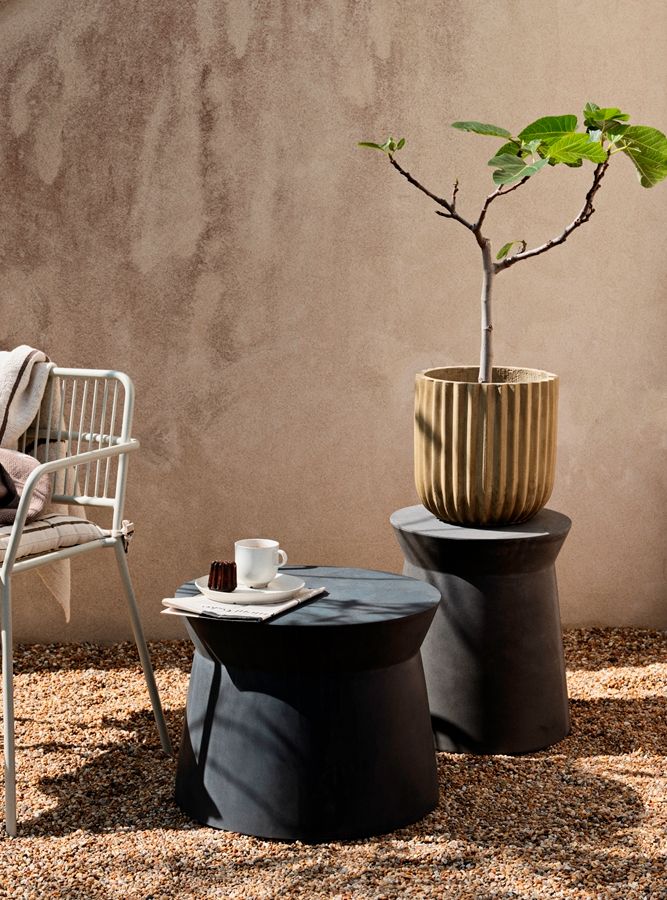 'Fiber' oldalasztal - Szürke