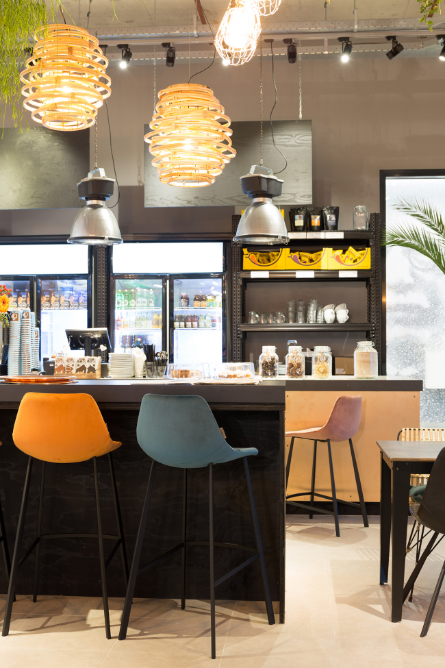 Franky' L bárszék - Petrol/Samett