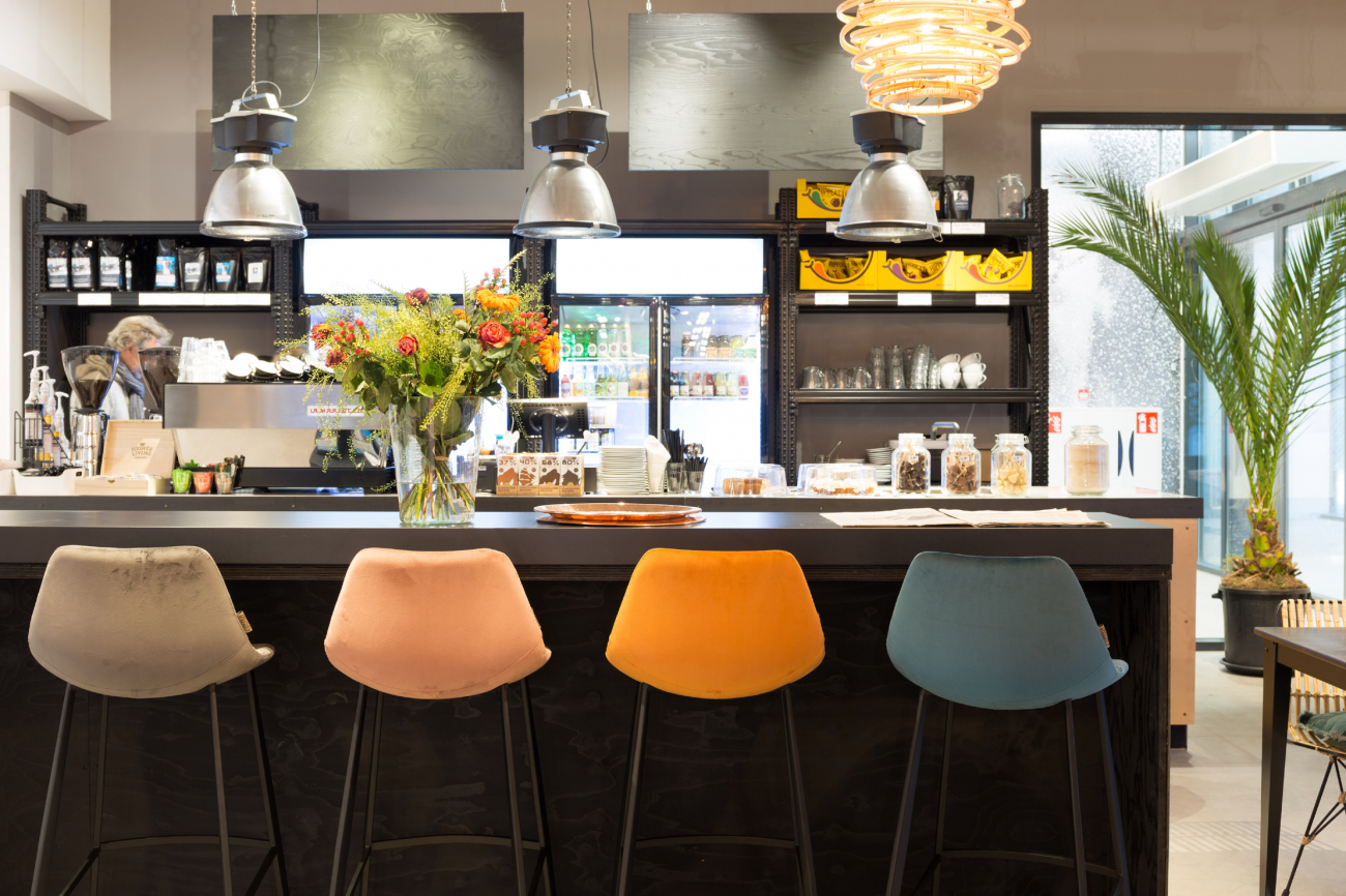 Franky' L bárszék - Petrol/Samett