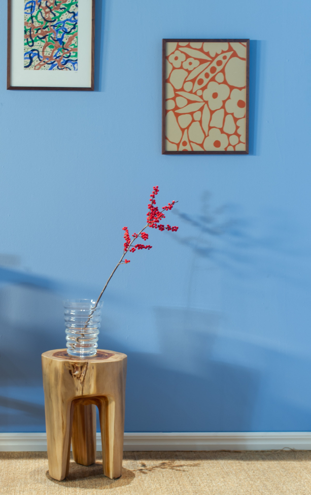 Rose Teak puff - Természetes