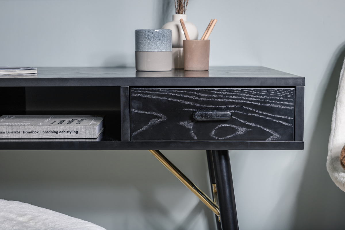 Íróasztal 'Glomma' 60x110cm - Fekete