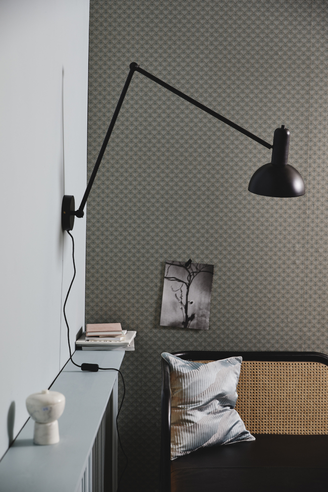 Fali lámpa 'FREYA' - Fekete