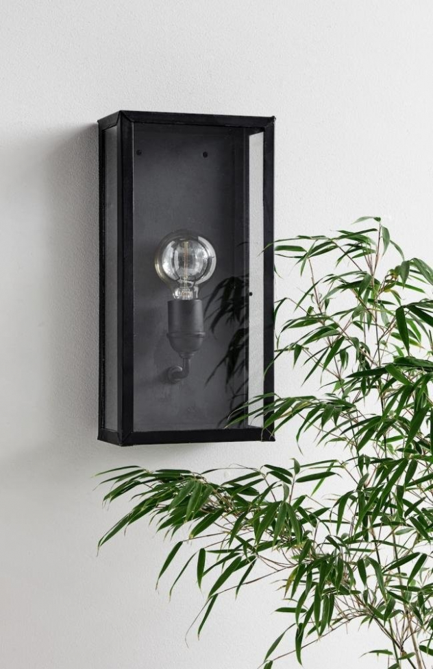 Fali lámpa 'Lantern' - Fekete