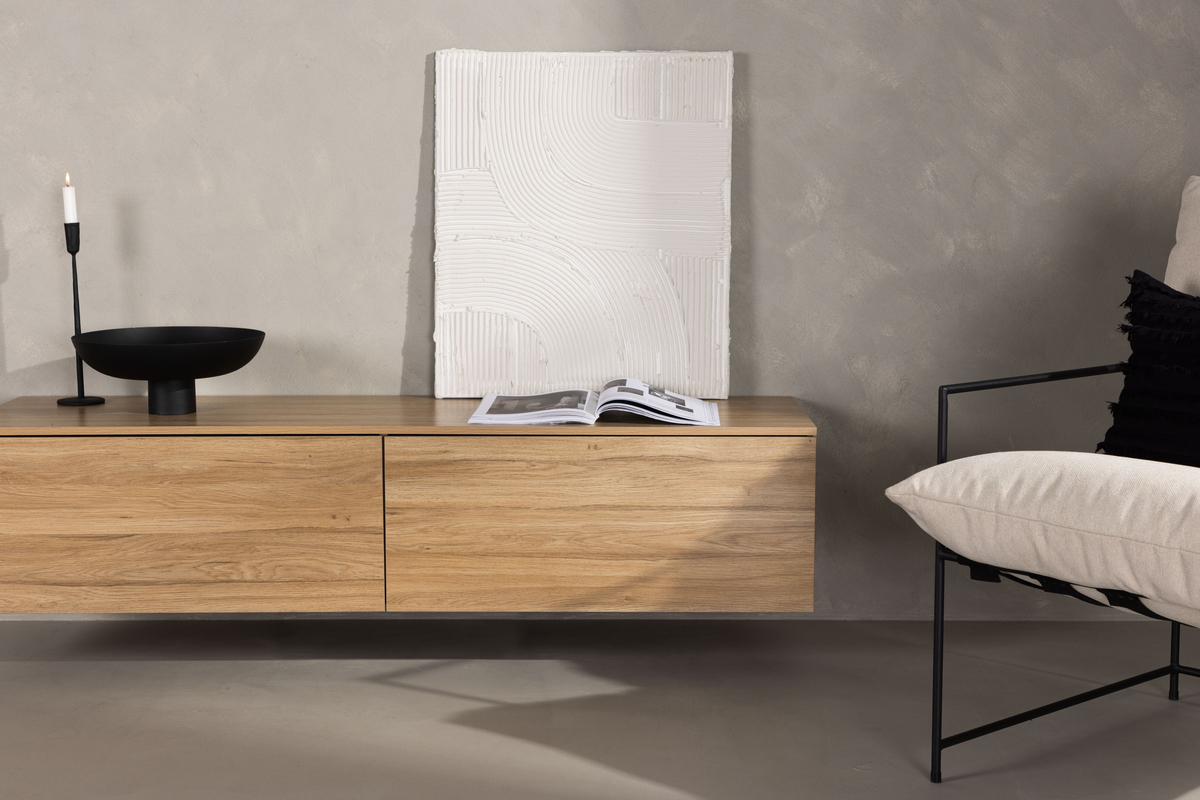 Fagervik fiókos szekrény 160x45 - Természetes