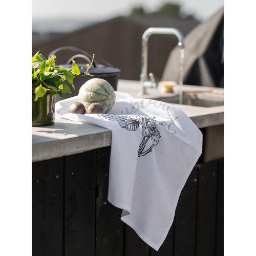 Konyharuha 'Strawberry' 47x70 - Fehér