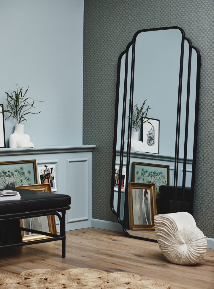 Vaggspegel 'SKYLARK' 100x200cm - Fekete