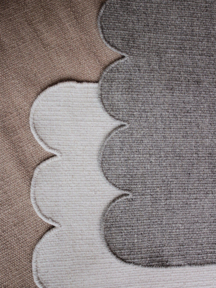 Gyapjú szőnyeg 'Fia' 70x140cm - Offwhite