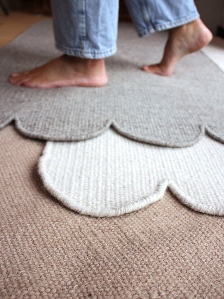 Gyapjú szőnyeg 'Fia' 70x140cm - Offwhite