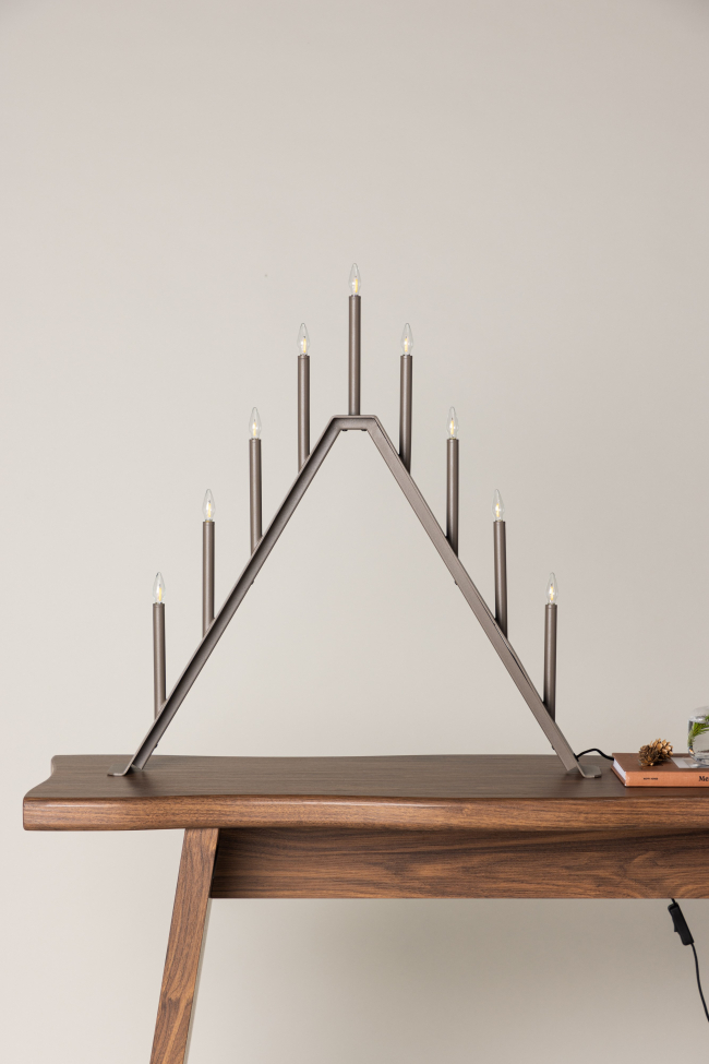 Adventi gyertyatartó 'Mölndal' - Mokka