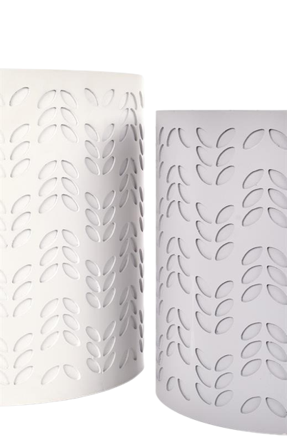 2-db Tárolódoboz 'Alba' - Szürke/Fehér