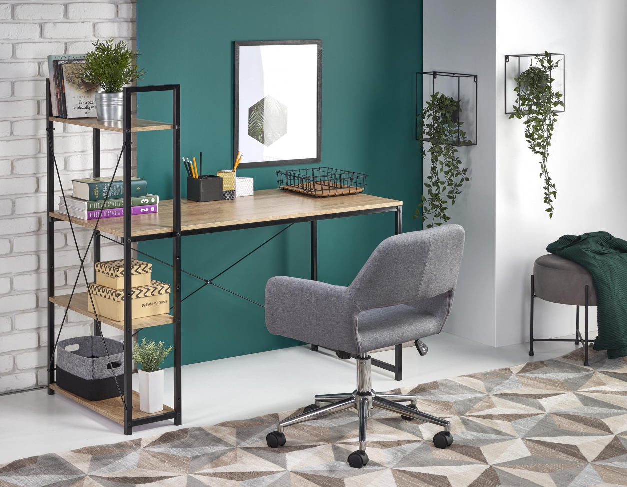 Íróasztal 'Narvik' - Fekete