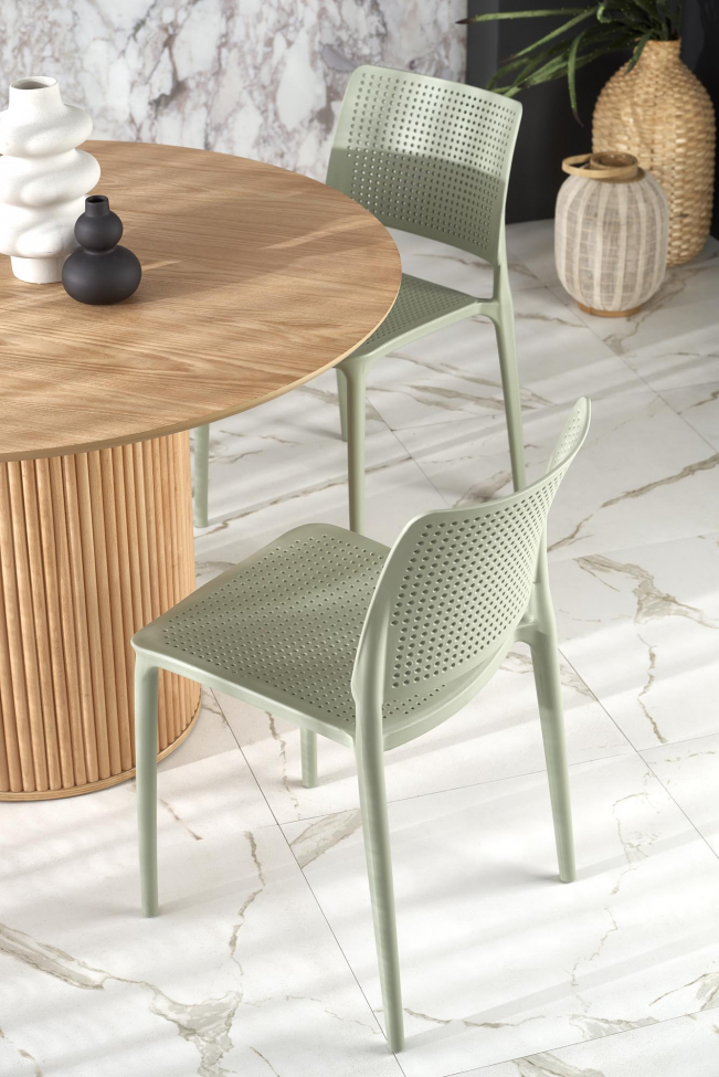 Étkezőasztal 'Lopez' kerek 120cm - Natúr