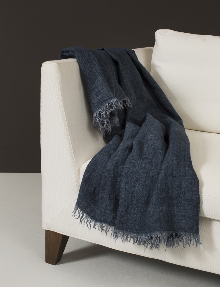 Pläd 'Levelin' 140X240 - Kék