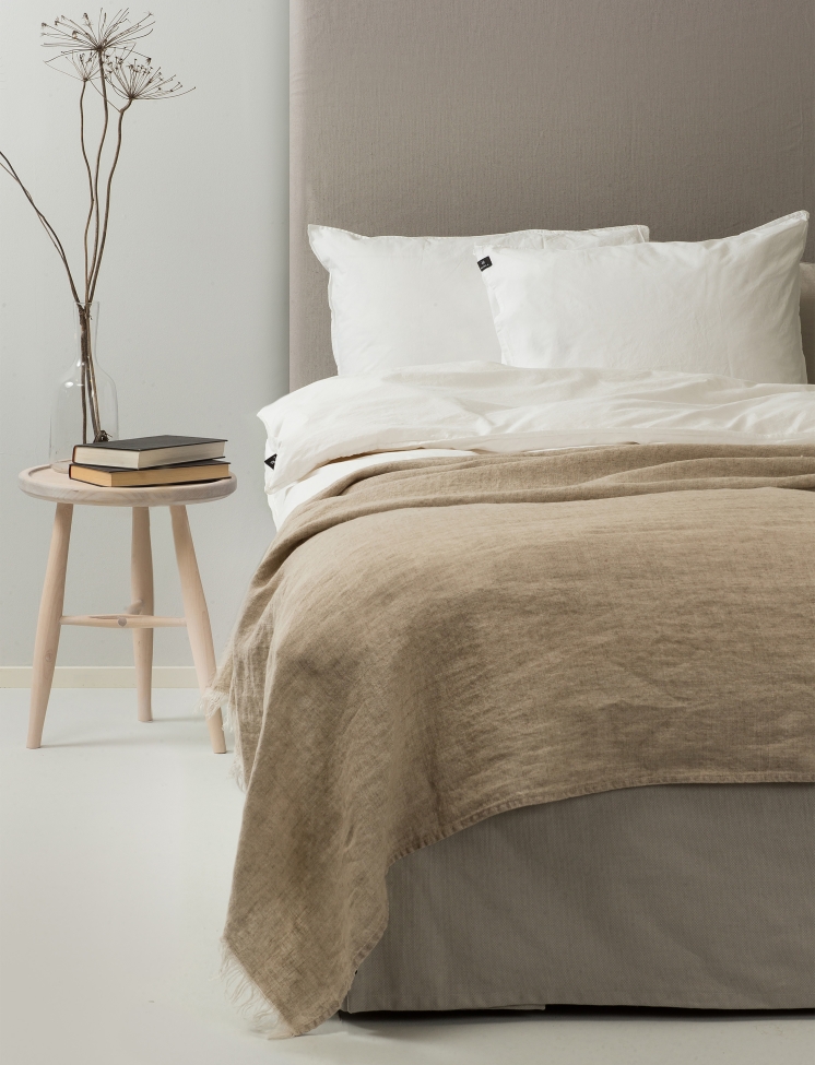 Pläd 'Levelin' 140X240 - Természetes