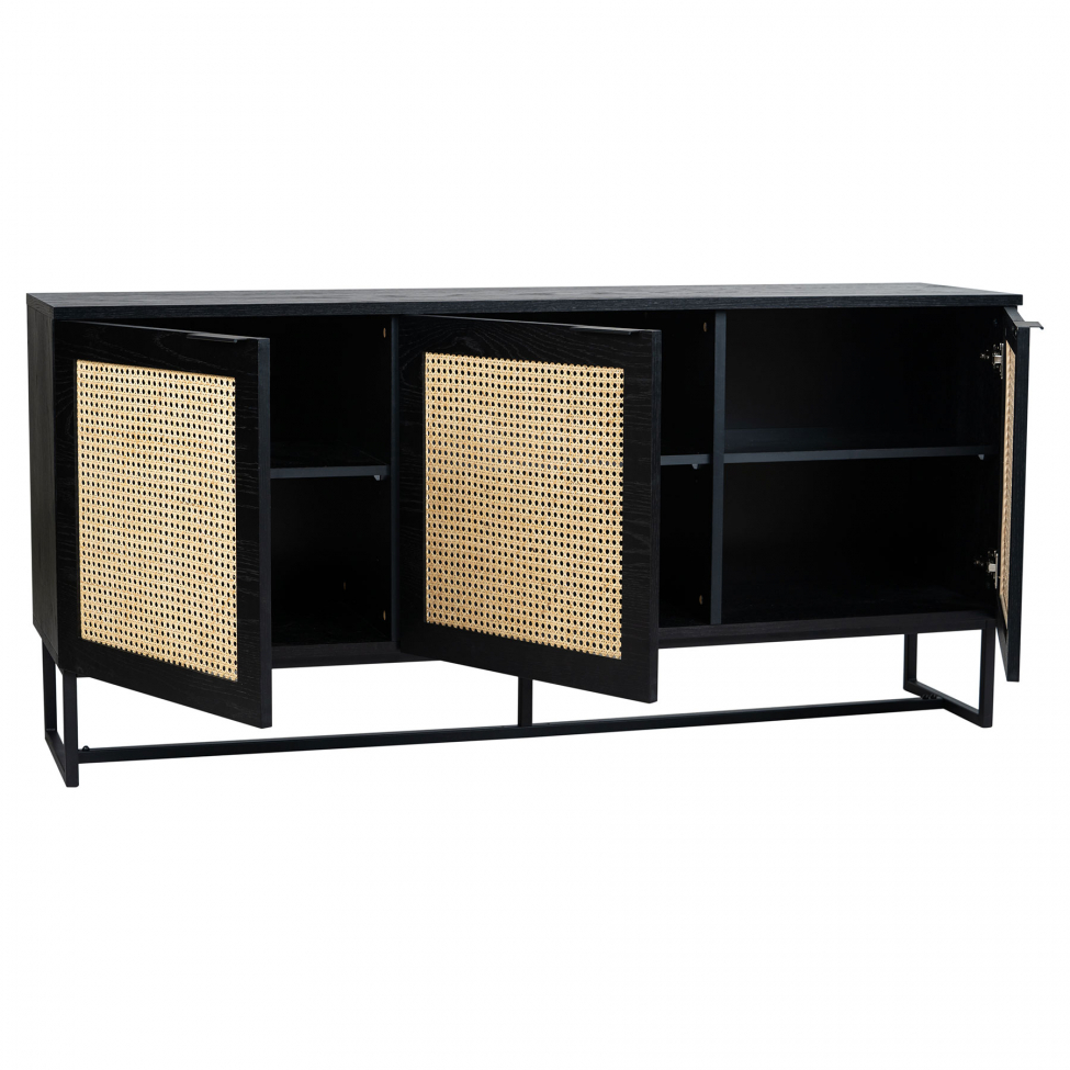 Sideboard 'Sailor' - Fekete/Természetes