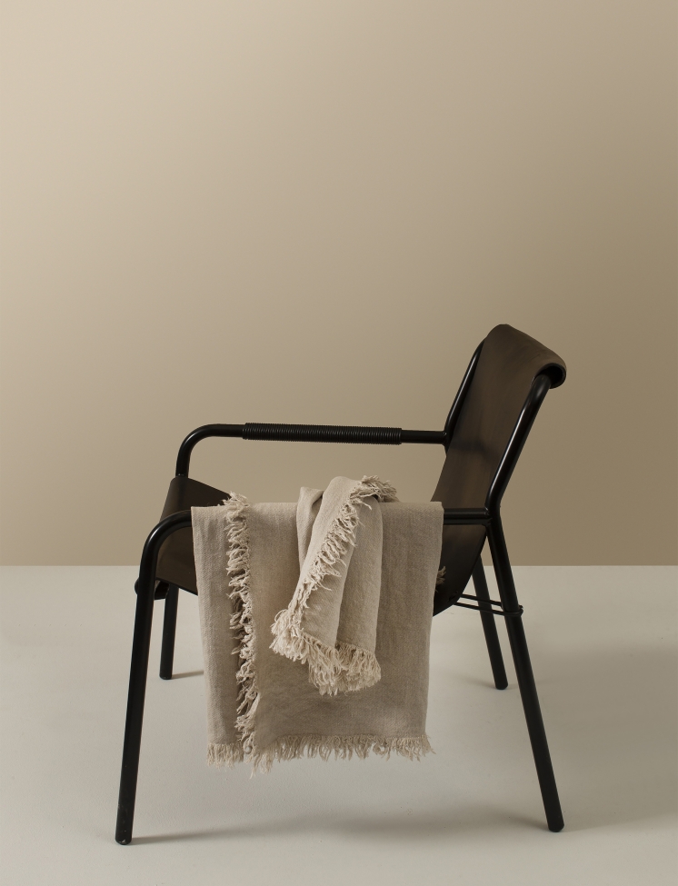 Pläd 'Merlin' 130x170 - Természetes