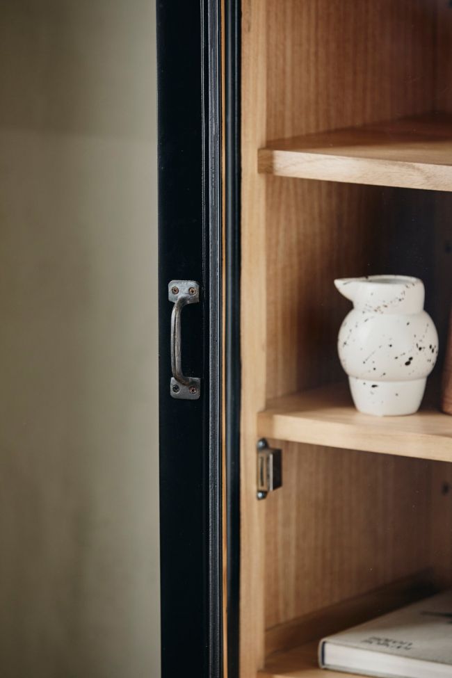 Vitrinskåp 'Viva' - Fekete