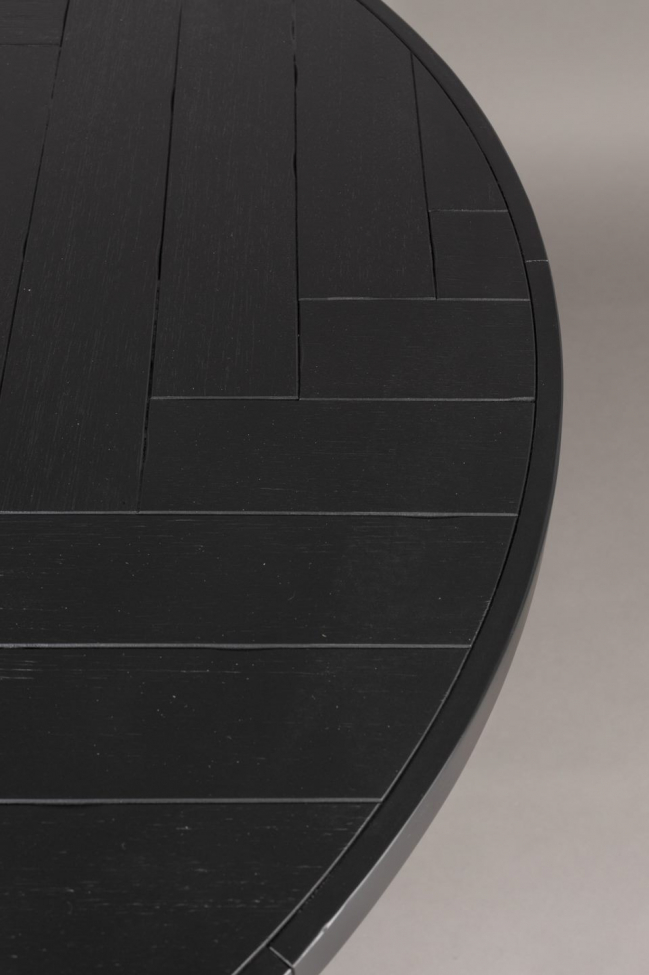 Étkezőasztal 'Class' 120cm - Fekete