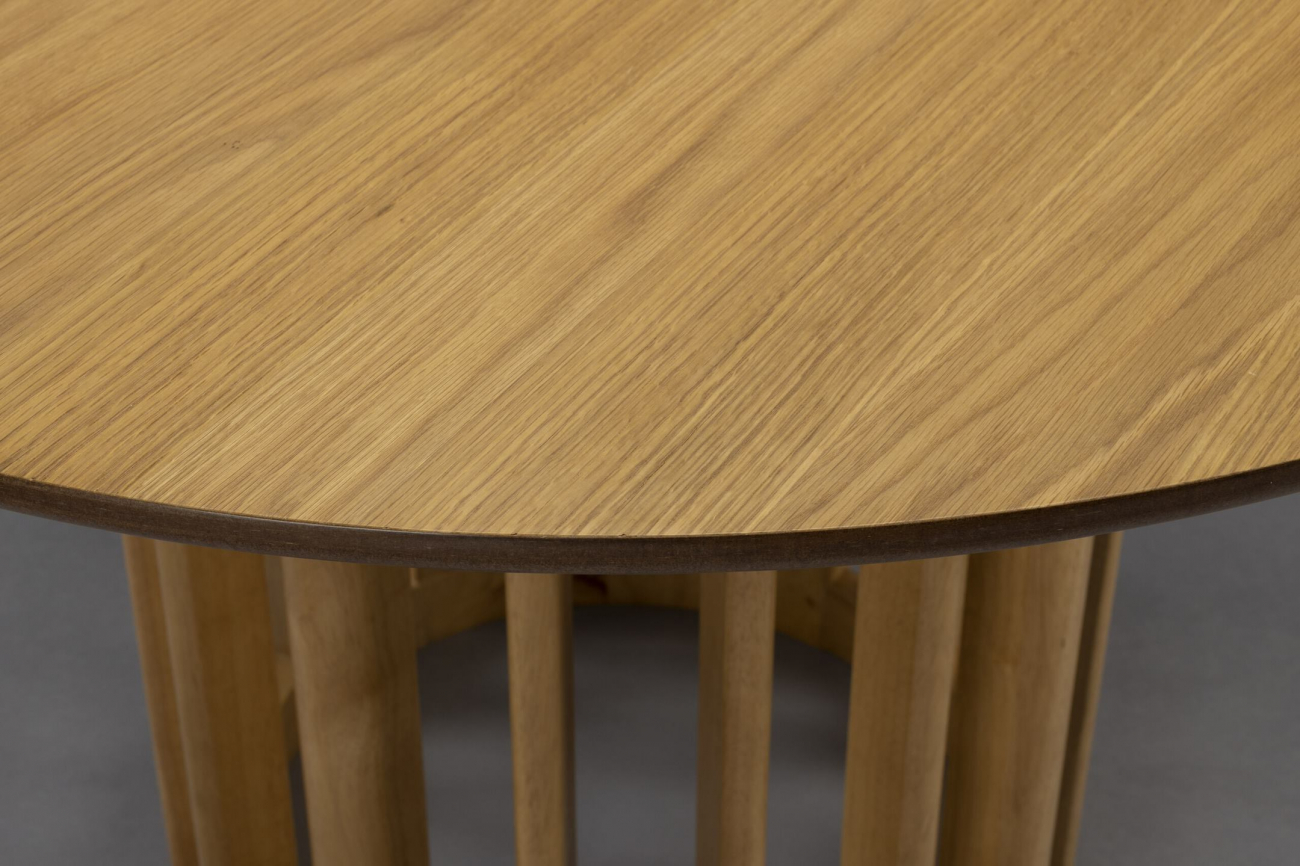 Asztal 'Barlet' Kerek 120cm - Természetes