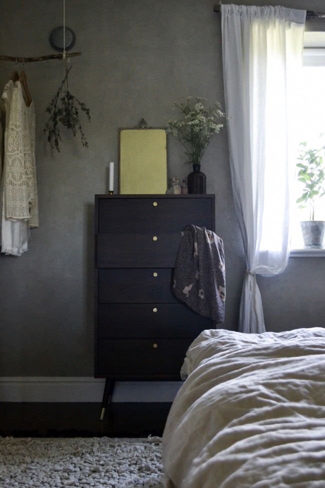 Prime komód 5 fiókkal - Dió/Brassó