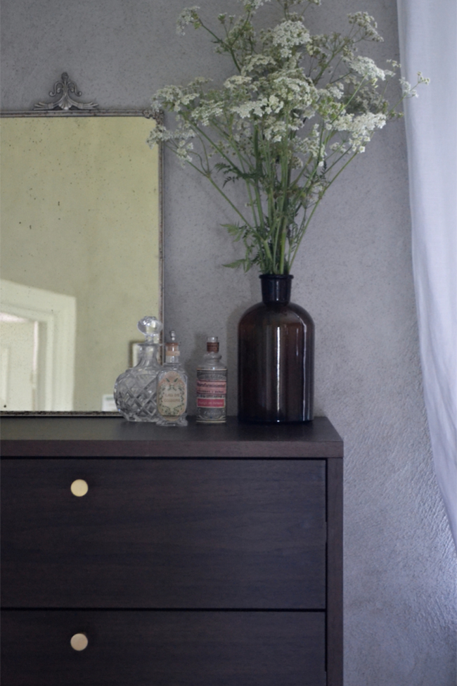 Prime komód 5 fiókkal - Dió/Brassó