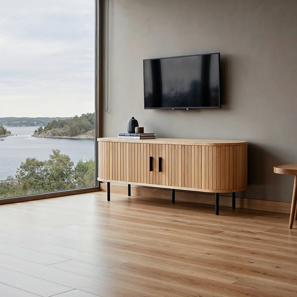 Tv bänk 'Holmvik' - Természet/S fekete