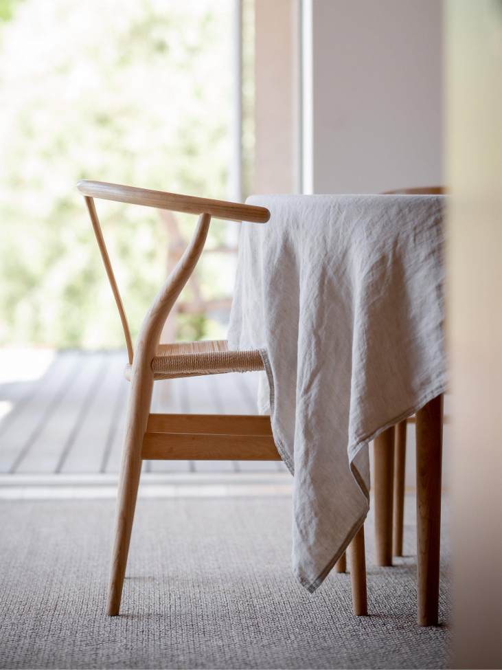 Julie terítő 145x280 - Len/Fehér