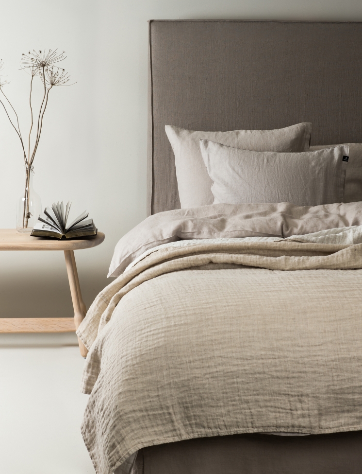 Terítő 'Hannelin' 260x260 - Természetes